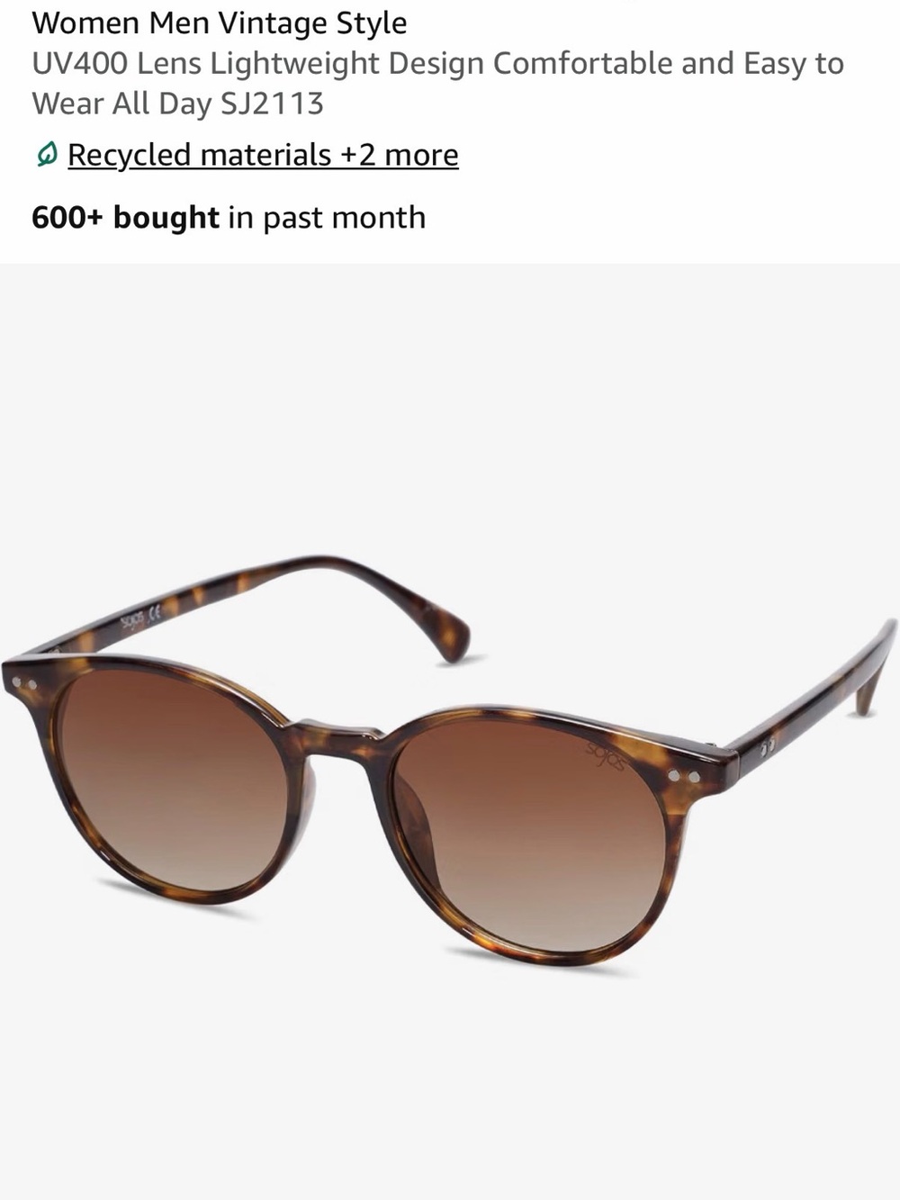 Set of 2 Round Back AND Tortoiseshell polarized Sunglasses